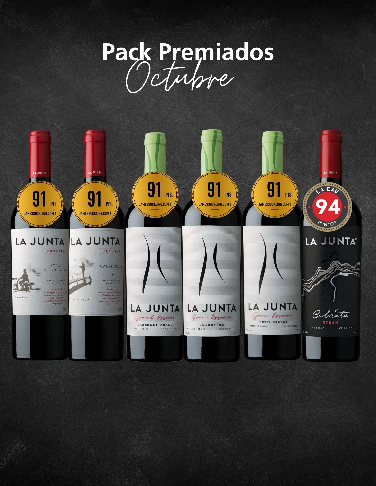 PACK PREMIADOS 🏅 Octubre (6 VINOS)